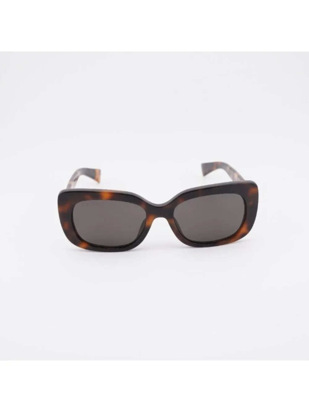 Gucci GG1979SK 002 Sunglasses Havana Rectangle Frame, Grey Lenses